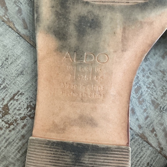 Womens Aldo Flats Sandals Slip Ons Snake Print - Picture 6 of 7